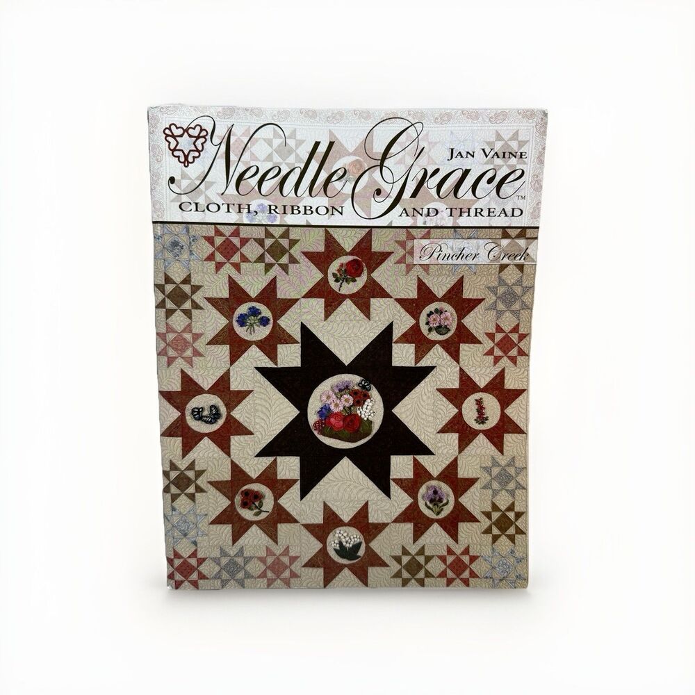 Needle Grace Jan Vaine Cloth Ribbon Thread Pattern Book Classroom Pincher Creek